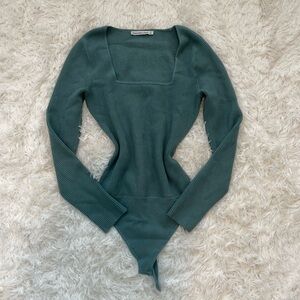 Abercrombie & fitch ribbed square neck bodysuit